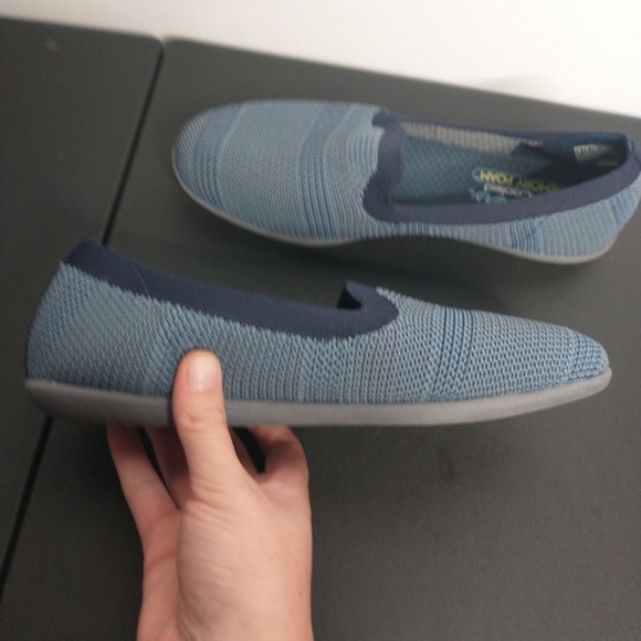Skechers Women's Cleo Sport our Town Blue slip on shoes, size 9 - Picture 4 of 8
